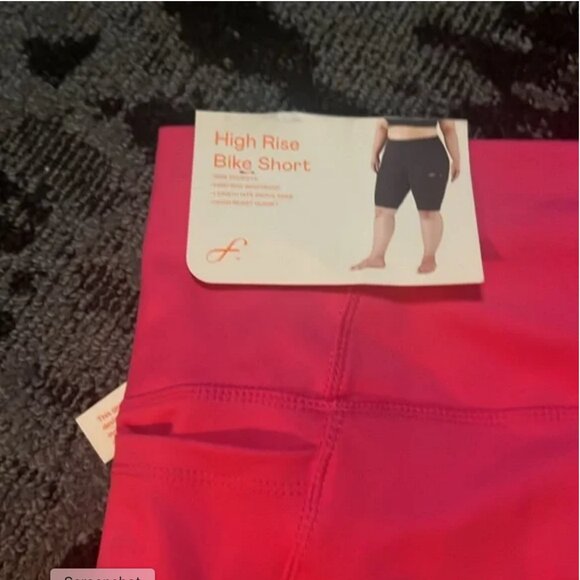 NEW Freely hot pink plus size bike shorts 3X 3XL - Picture 4 of 7